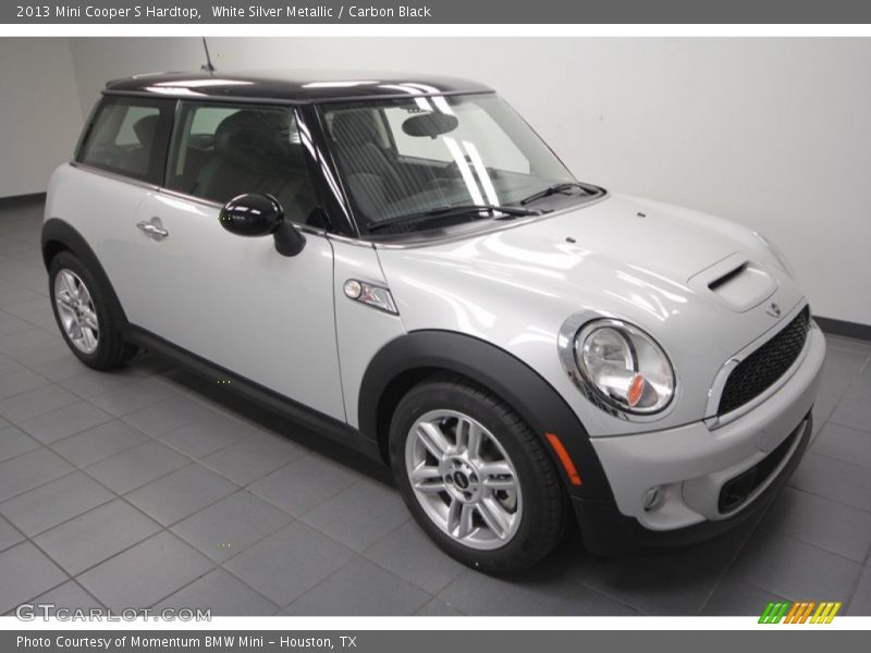White Silver Metallic / Carbon Black 2013 Mini Cooper S Hardtop