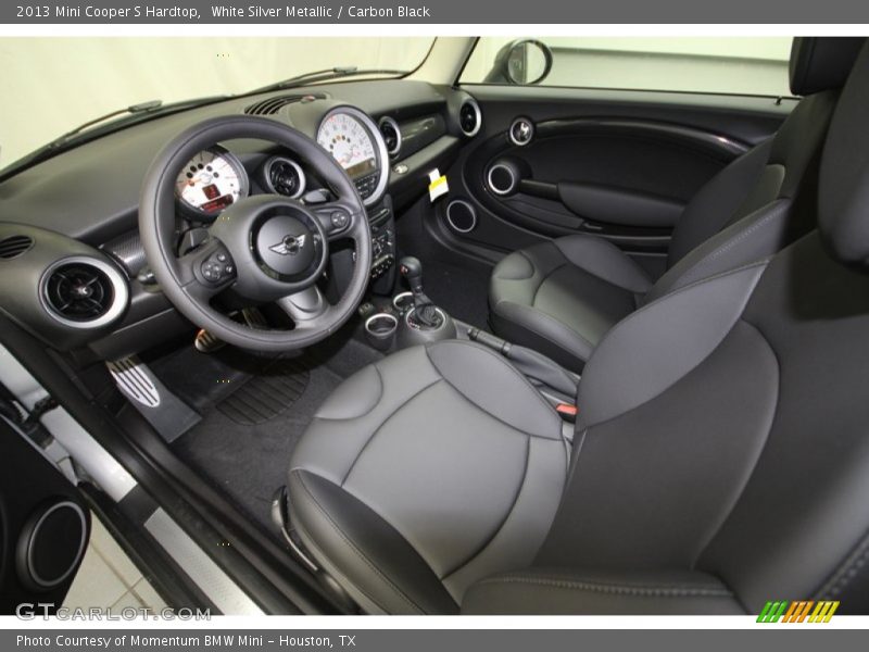 White Silver Metallic / Carbon Black 2013 Mini Cooper S Hardtop
