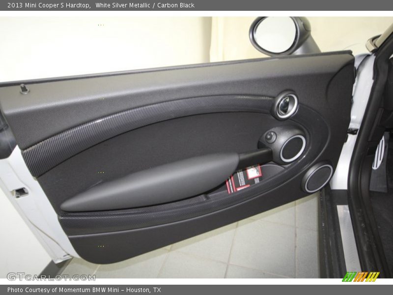 White Silver Metallic / Carbon Black 2013 Mini Cooper S Hardtop