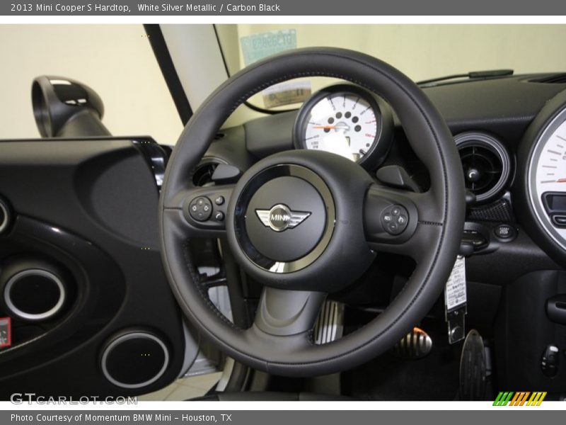 White Silver Metallic / Carbon Black 2013 Mini Cooper S Hardtop