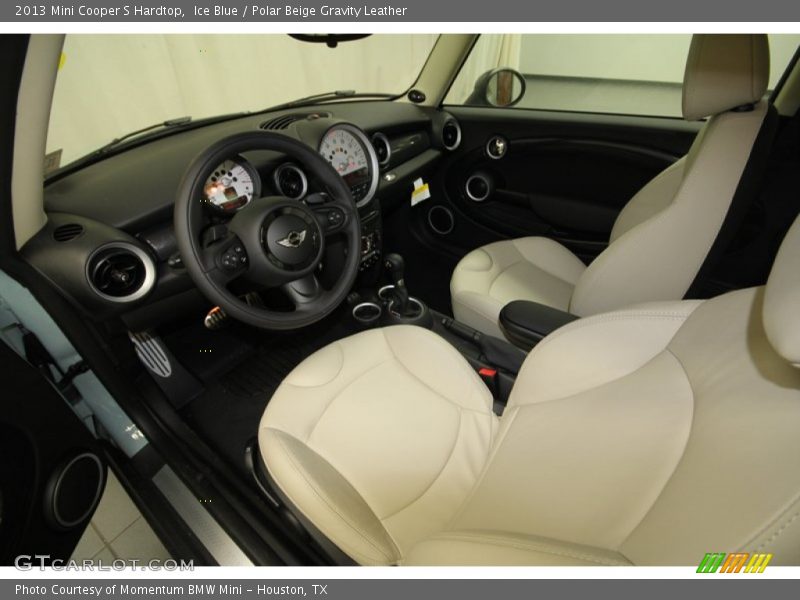  2013 Cooper S Hardtop Polar Beige Gravity Leather Interior