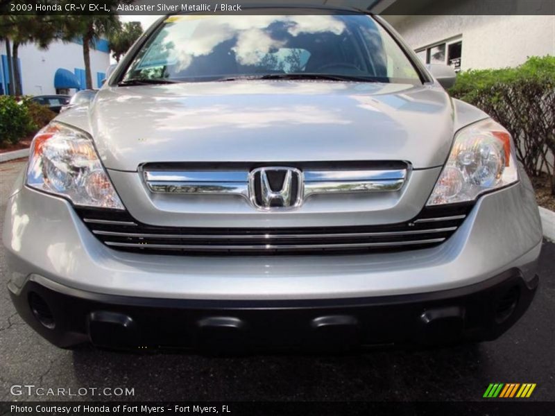 Alabaster Silver Metallic / Black 2009 Honda CR-V EX-L