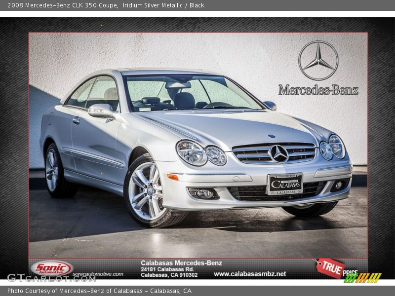 Iridium Silver Metallic / Black 2008 Mercedes-Benz CLK 350 Coupe