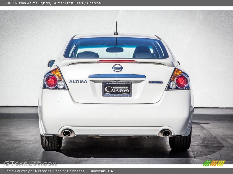 Winter Frost Pearl / Charcoal 2008 Nissan Altima Hybrid