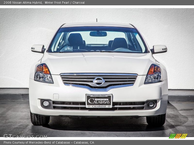 Winter Frost Pearl / Charcoal 2008 Nissan Altima Hybrid