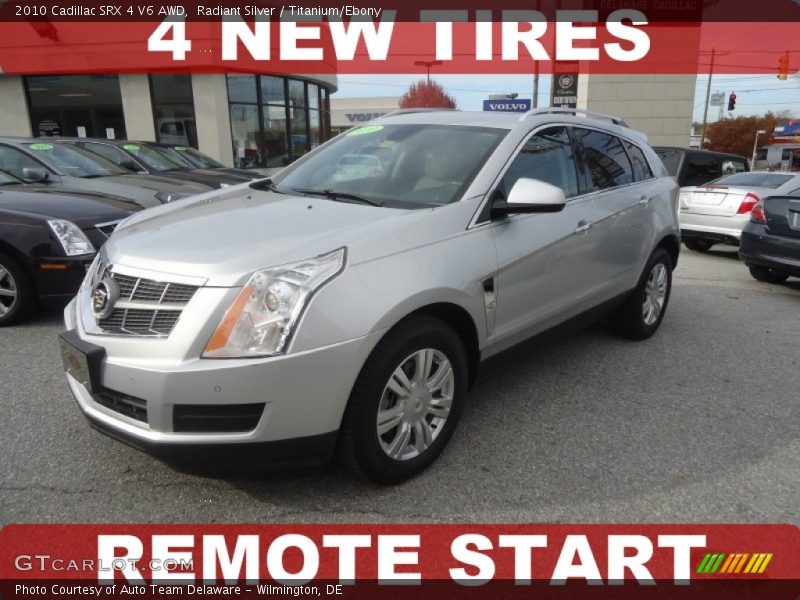 Radiant Silver / Titanium/Ebony 2010 Cadillac SRX 4 V6 AWD