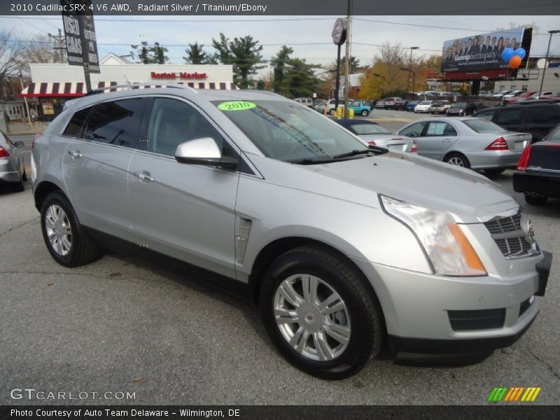 Radiant Silver / Titanium/Ebony 2010 Cadillac SRX 4 V6 AWD