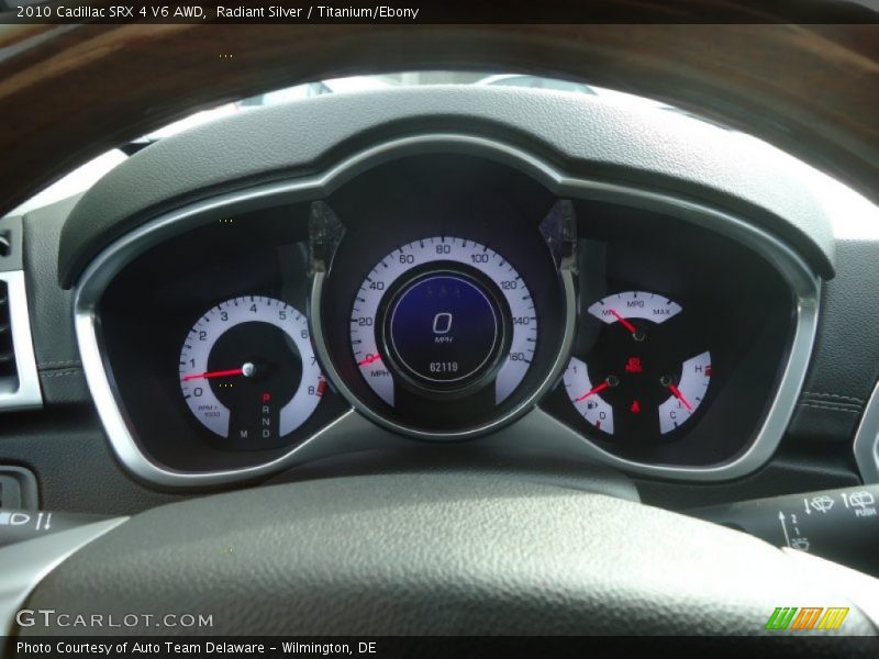 Radiant Silver / Titanium/Ebony 2010 Cadillac SRX 4 V6 AWD