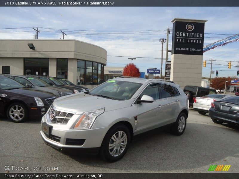 Radiant Silver / Titanium/Ebony 2010 Cadillac SRX 4 V6 AWD
