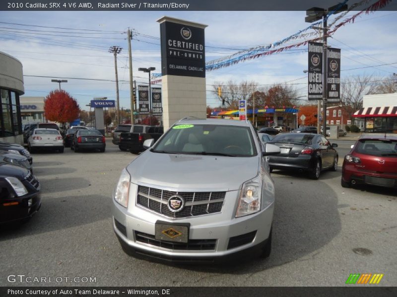 Radiant Silver / Titanium/Ebony 2010 Cadillac SRX 4 V6 AWD