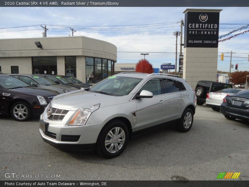 Radiant Silver / Titanium/Ebony 2010 Cadillac SRX 4 V6 AWD