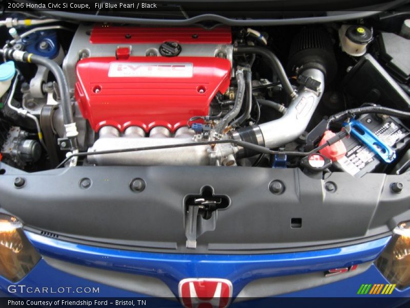 Fiji Blue Pearl / Black 2006 Honda Civic Si Coupe