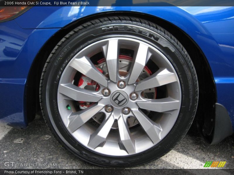 Fiji Blue Pearl / Black 2006 Honda Civic Si Coupe