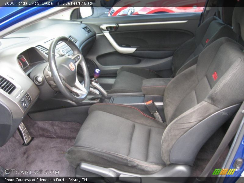 Fiji Blue Pearl / Black 2006 Honda Civic Si Coupe