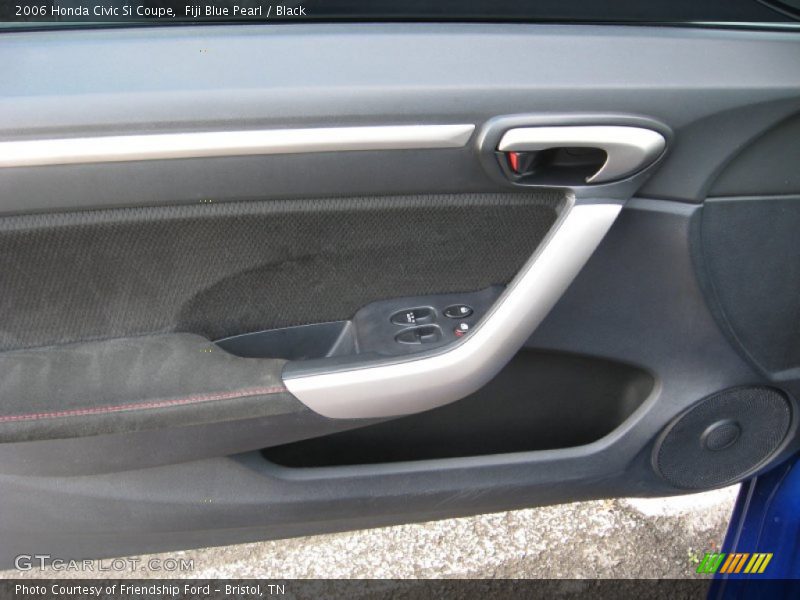 Fiji Blue Pearl / Black 2006 Honda Civic Si Coupe