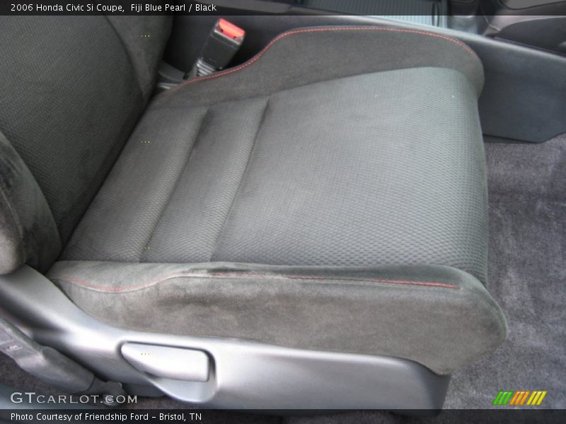 Fiji Blue Pearl / Black 2006 Honda Civic Si Coupe