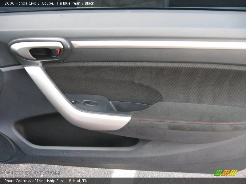 Fiji Blue Pearl / Black 2006 Honda Civic Si Coupe