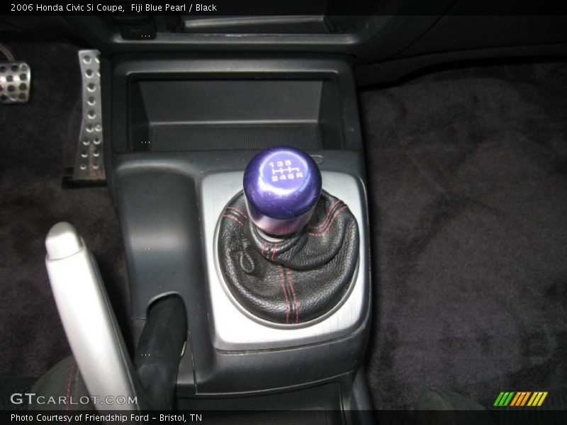 Fiji Blue Pearl / Black 2006 Honda Civic Si Coupe