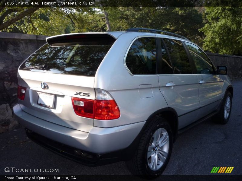 Titanium Silver Metallic / Black 2005 BMW X5 4.4i
