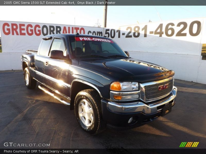 Onyx Black / Dark Pewter 2005 GMC Sierra 1500 SLT Extended Cab 4x4
