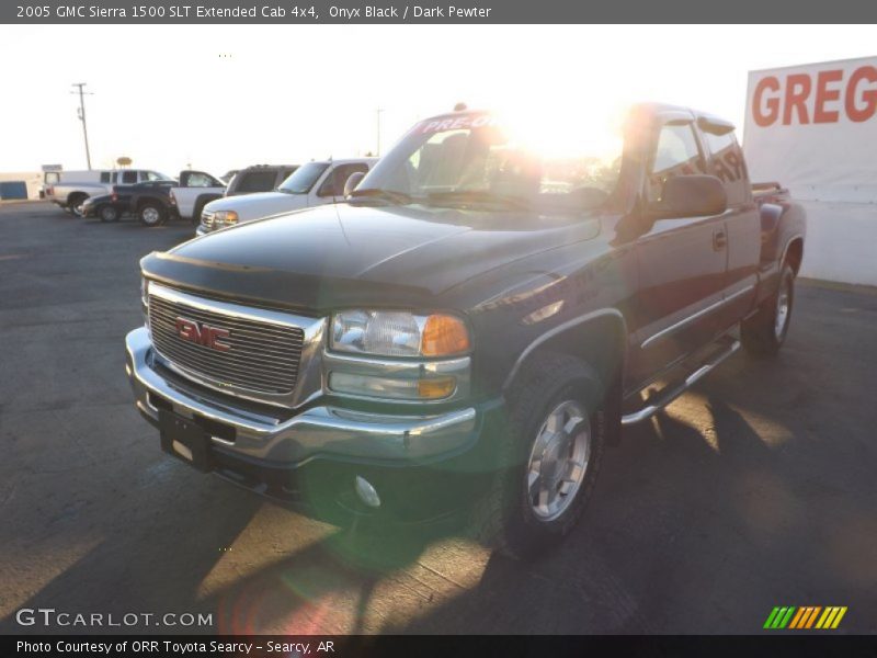 Onyx Black / Dark Pewter 2005 GMC Sierra 1500 SLT Extended Cab 4x4
