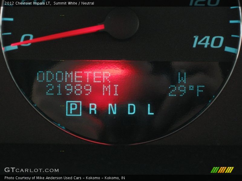Summit White / Neutral 2012 Chevrolet Impala LT