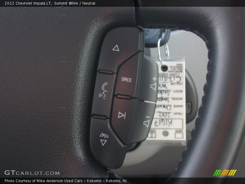 Summit White / Neutral 2012 Chevrolet Impala LT