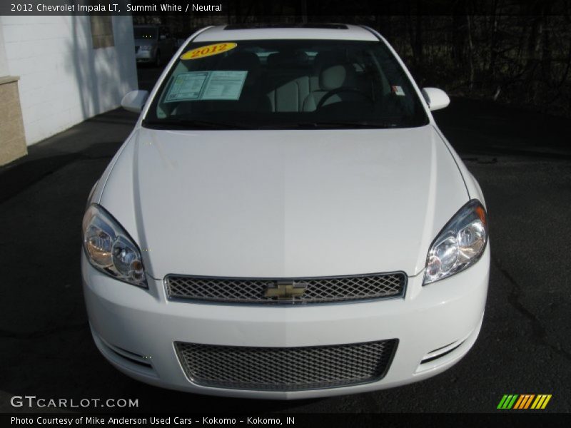 Summit White / Neutral 2012 Chevrolet Impala LT