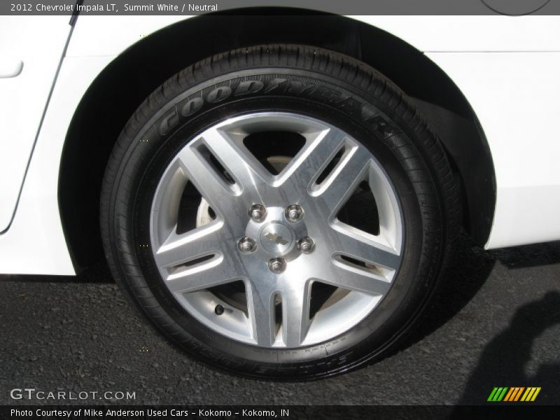 Summit White / Neutral 2012 Chevrolet Impala LT