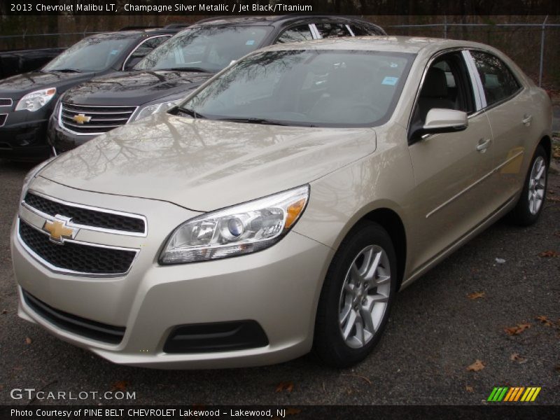 Champagne Silver Metallic / Jet Black/Titanium 2013 Chevrolet Malibu LT