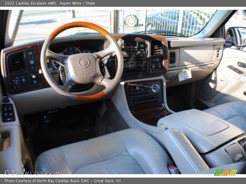 Aspen White / Shale 2002 Cadillac Escalade AWD