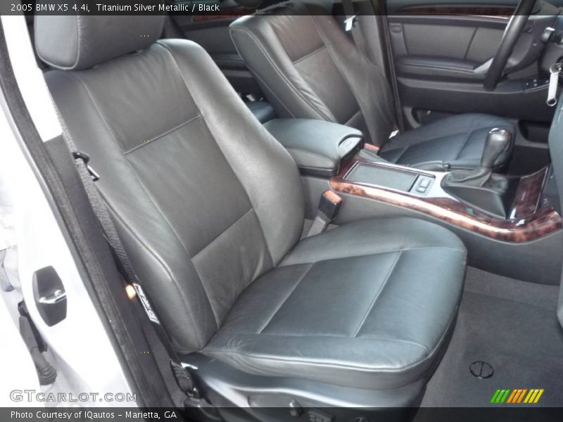 Titanium Silver Metallic / Black 2005 BMW X5 4.4i