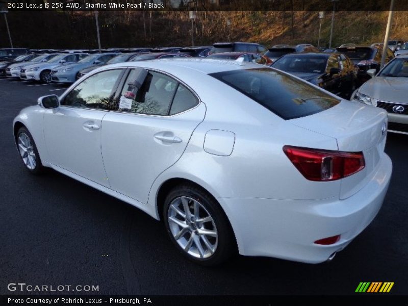 Starfire White Pearl / Black 2013 Lexus IS 250 AWD