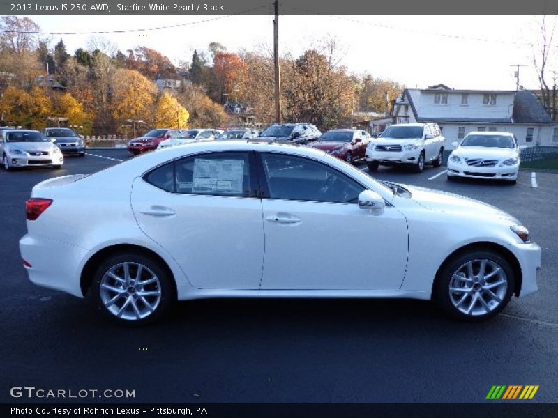 Starfire White Pearl / Black 2013 Lexus IS 250 AWD