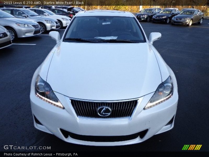 Starfire White Pearl / Black 2013 Lexus IS 250 AWD