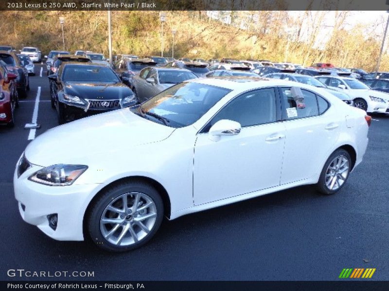 Starfire White Pearl / Black 2013 Lexus IS 250 AWD