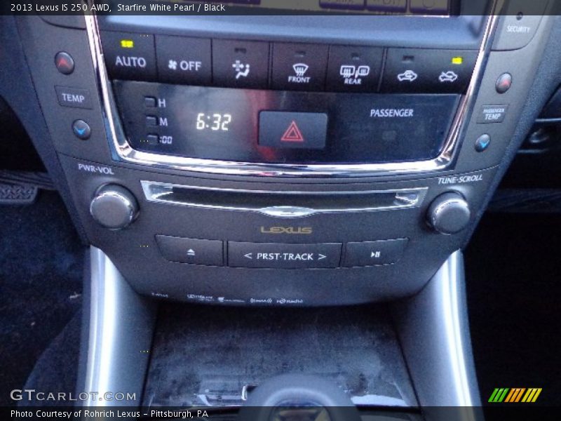 Starfire White Pearl / Black 2013 Lexus IS 250 AWD