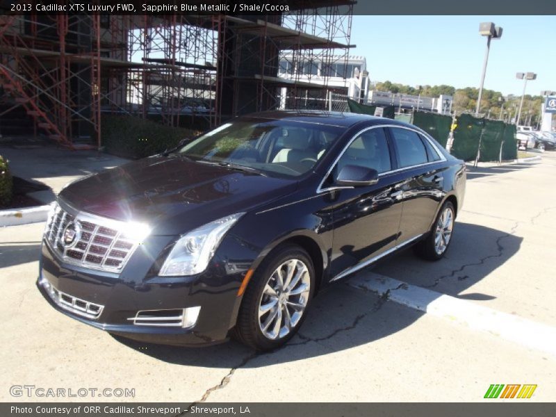 Sapphire Blue Metallic / Shale/Cocoa 2013 Cadillac XTS Luxury FWD
