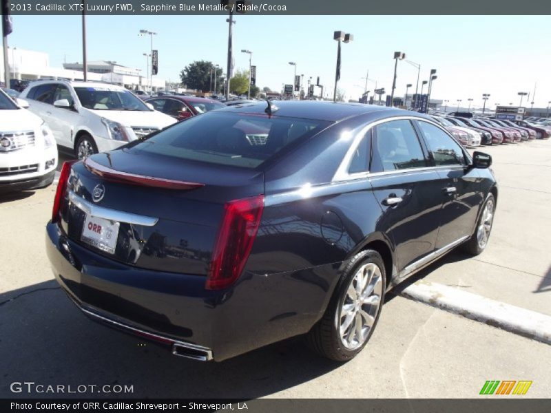 Sapphire Blue Metallic / Shale/Cocoa 2013 Cadillac XTS Luxury FWD