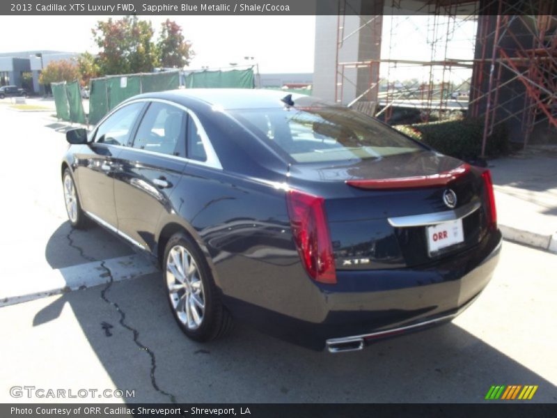 Sapphire Blue Metallic / Shale/Cocoa 2013 Cadillac XTS Luxury FWD