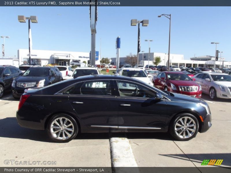 Sapphire Blue Metallic / Shale/Cocoa 2013 Cadillac XTS Luxury FWD