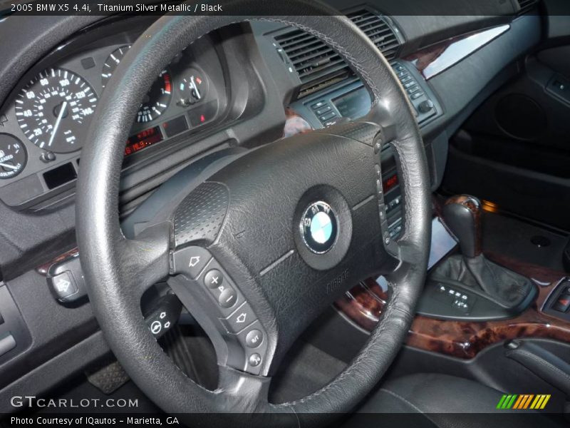 Titanium Silver Metallic / Black 2005 BMW X5 4.4i