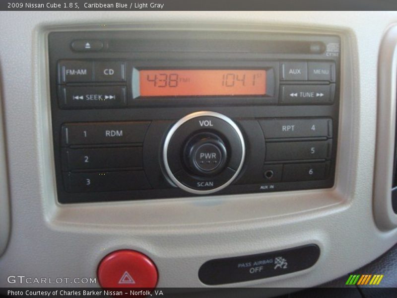 Caribbean Blue / Light Gray 2009 Nissan Cube 1.8 S