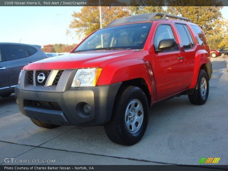 Red Alert / Steel/Graphite 2008 Nissan Xterra X