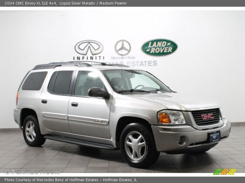 Liquid Silver Metallic / Medium Pewter 2004 GMC Envoy XL SLE 4x4
