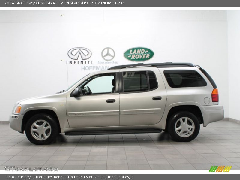 Liquid Silver Metallic / Medium Pewter 2004 GMC Envoy XL SLE 4x4
