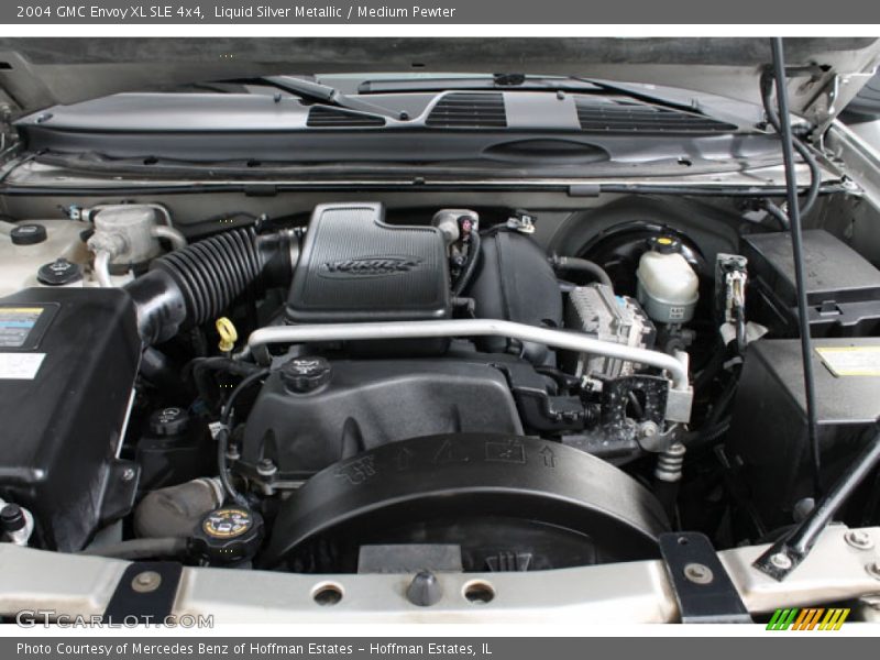 Liquid Silver Metallic / Medium Pewter 2004 GMC Envoy XL SLE 4x4