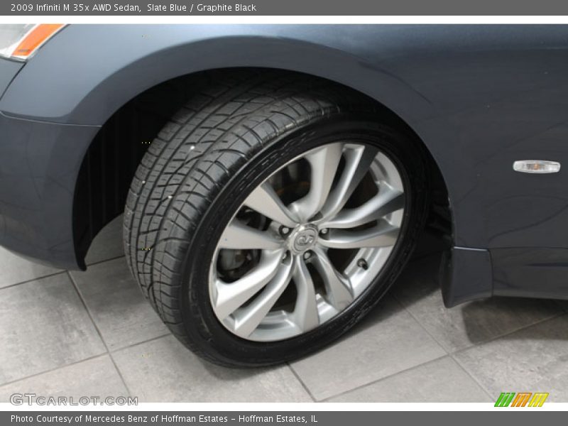 Slate Blue / Graphite Black 2009 Infiniti M 35x AWD Sedan