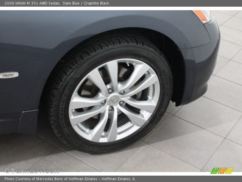Slate Blue / Graphite Black 2009 Infiniti M 35x AWD Sedan