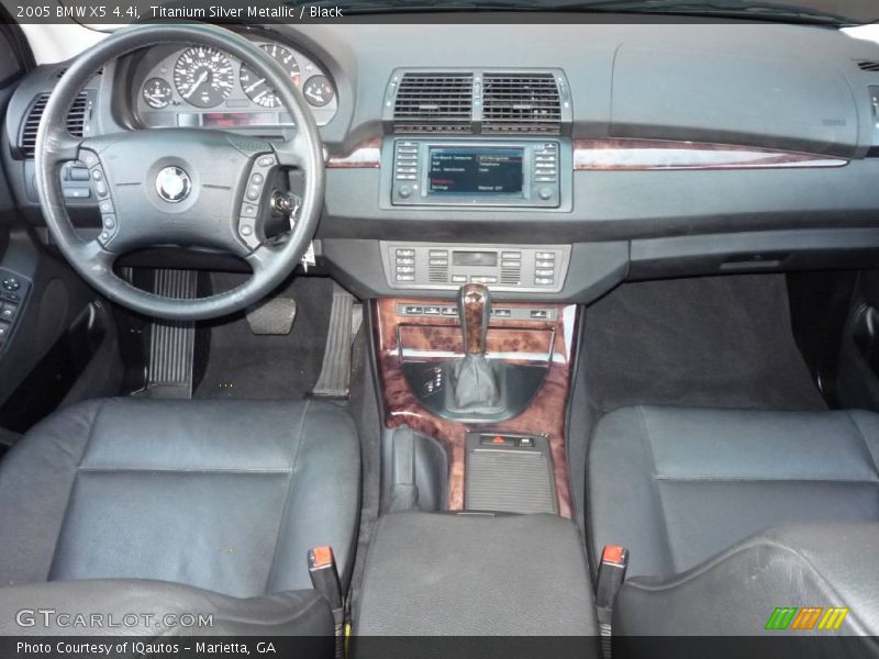 Titanium Silver Metallic / Black 2005 BMW X5 4.4i